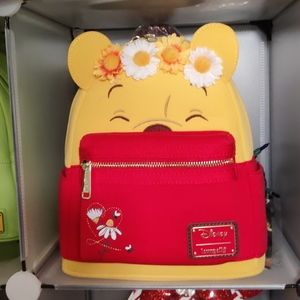 Winnie Pooh flowers Loungefly mini backpack